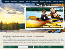 Tablet Screenshot of chattersonfuneralhome.com